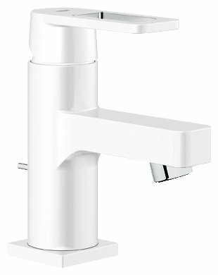 Смеситель для раковины умывальника Grohe Quadra 32631xS0 однорычажный белый