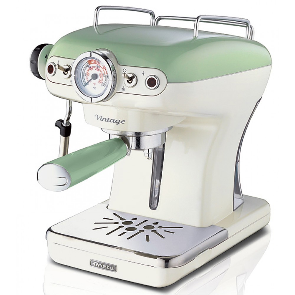 Кофеварка рожковая Ariete 1389 Vintage зеленый