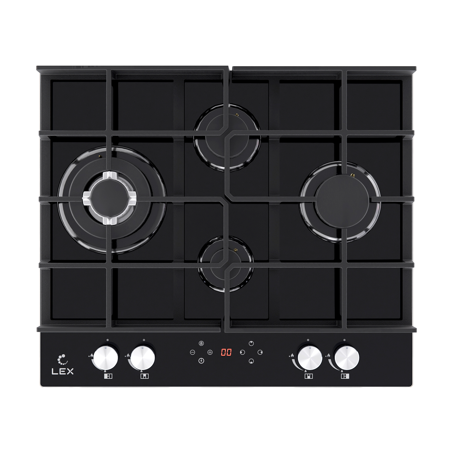 Варочная панель газовая LEX GVG 644 T BL, черный