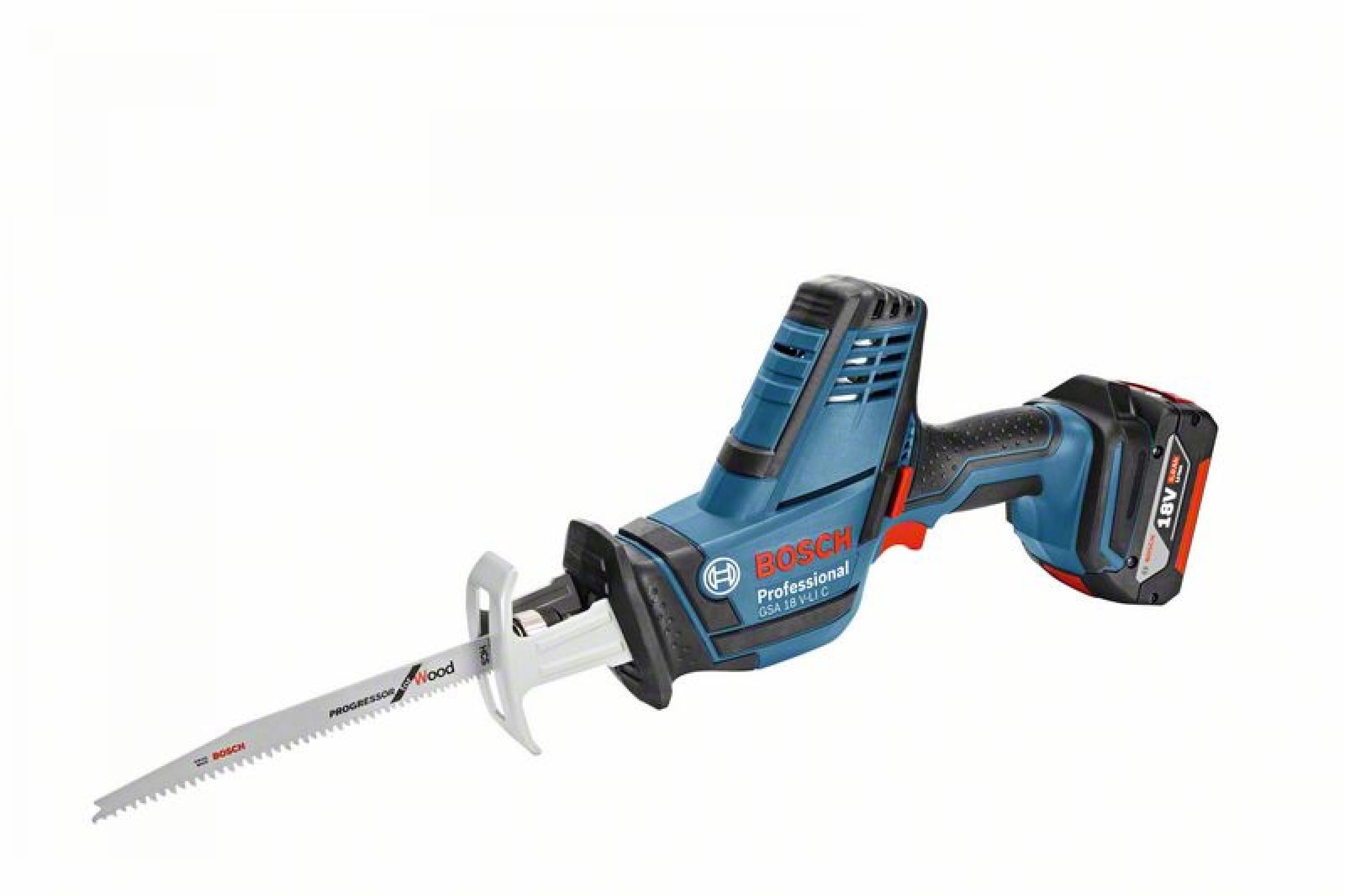 Пила сабельная аккумуляторная Bosch GSA 18 V-LI C, 1x4 Ач+GAL 18V-40, картон | 0615990M3Y