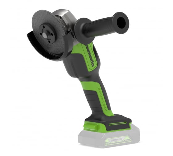 Угловая шлифмашина (болгарка) аккумуляторная GreenWorks GD24AG, арт. 3200207 (без АКБ и ЗУ)