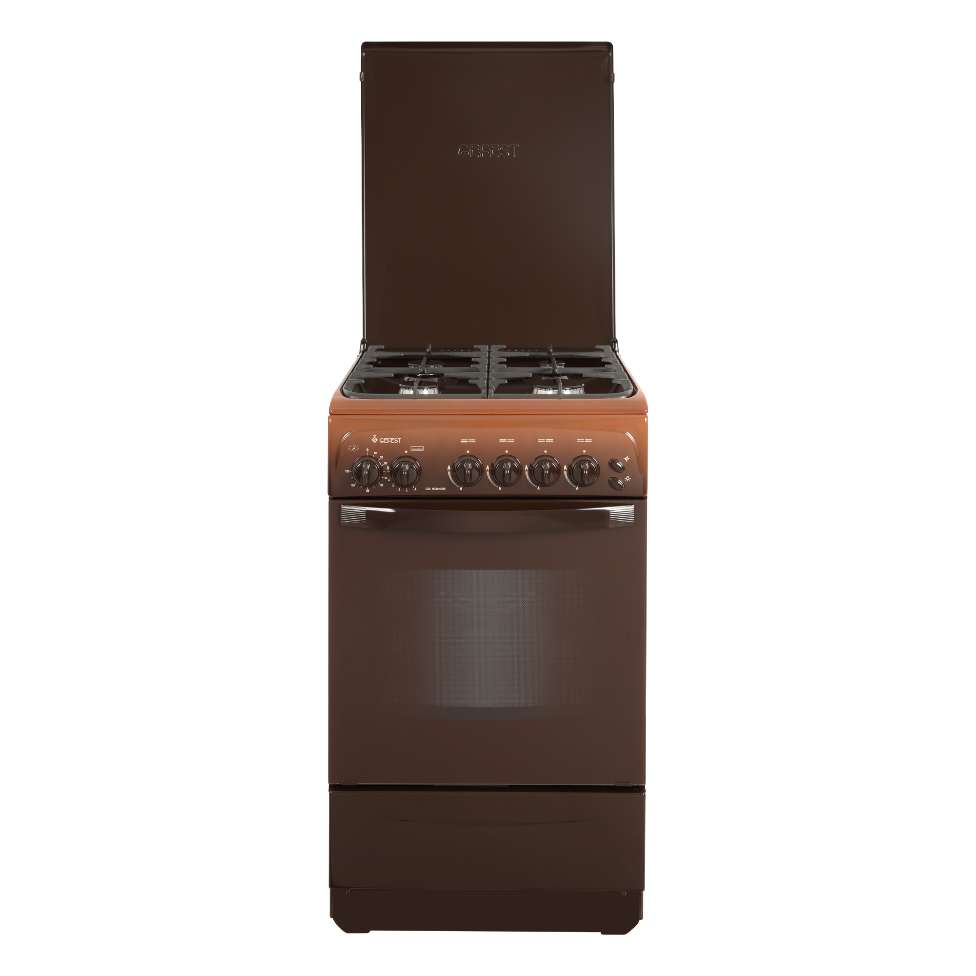 Плита газовая GEFEST CG 50М06 К19, коричневый