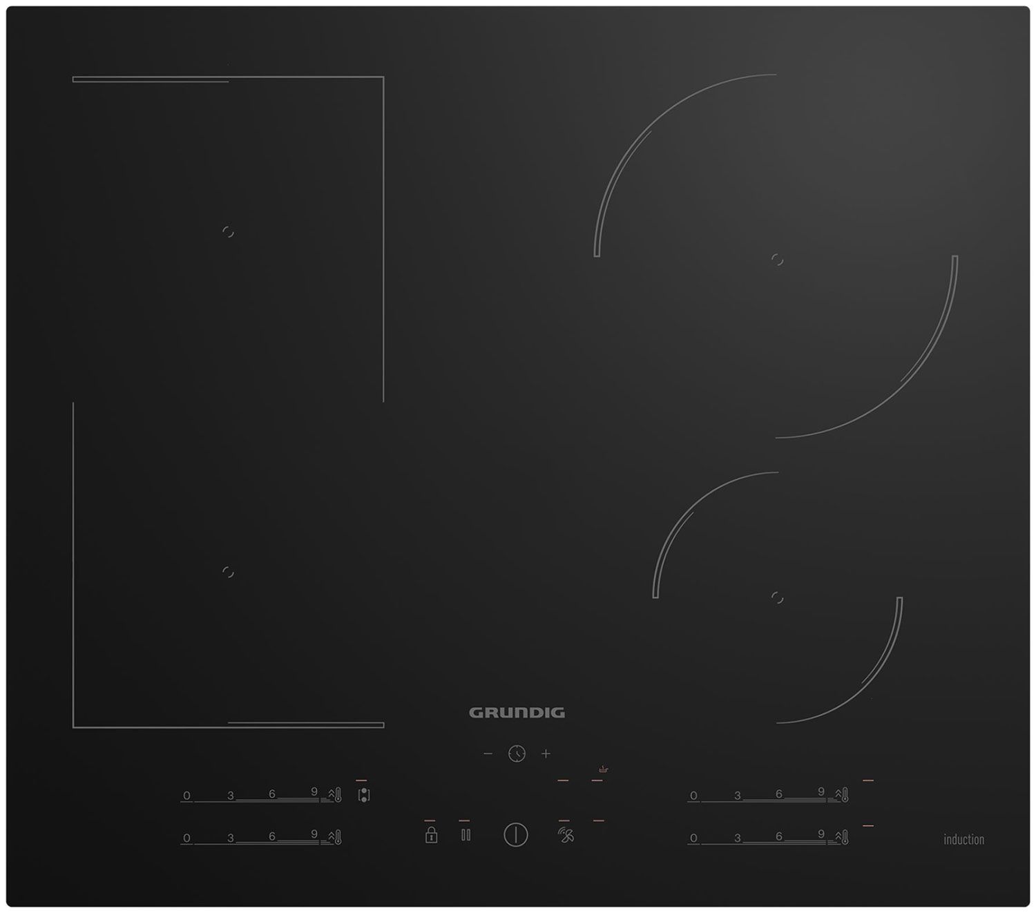 Варочная панель индукционная Grundig GIEI627474PN, черный