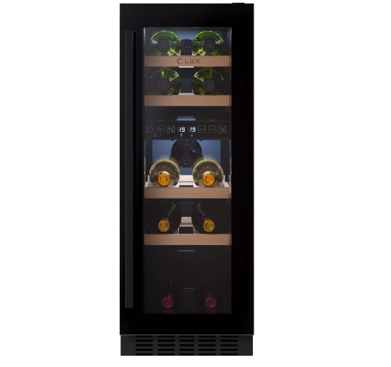 Винный шкаф LEX LWD3017BL Dual Zone, черный